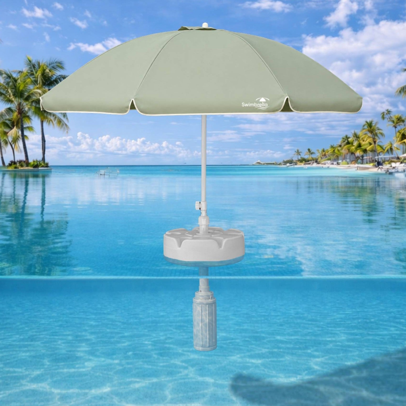 Swimbrella™ 7ft Shade Retreat - Classic / Salted Lime
