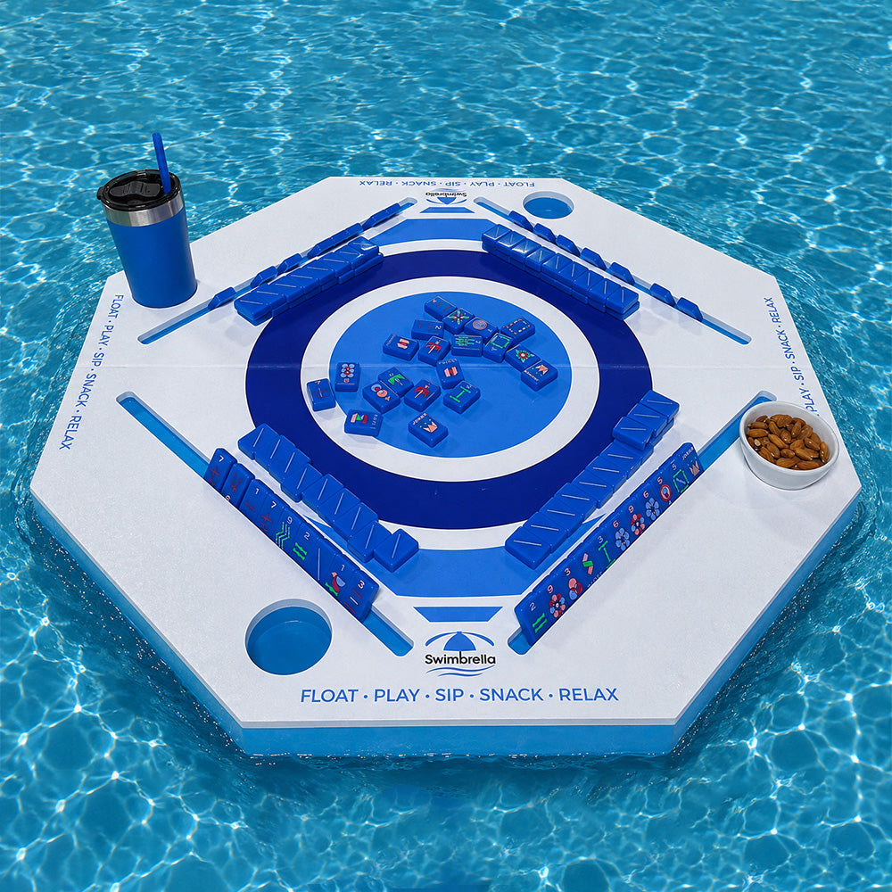 Swimbrella™ Floating Game Table – Mahjong, Cards, Dominoes & More