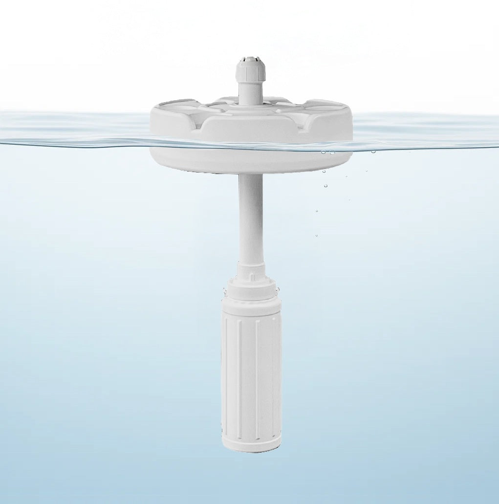 floating pool umbrella table with cup holders