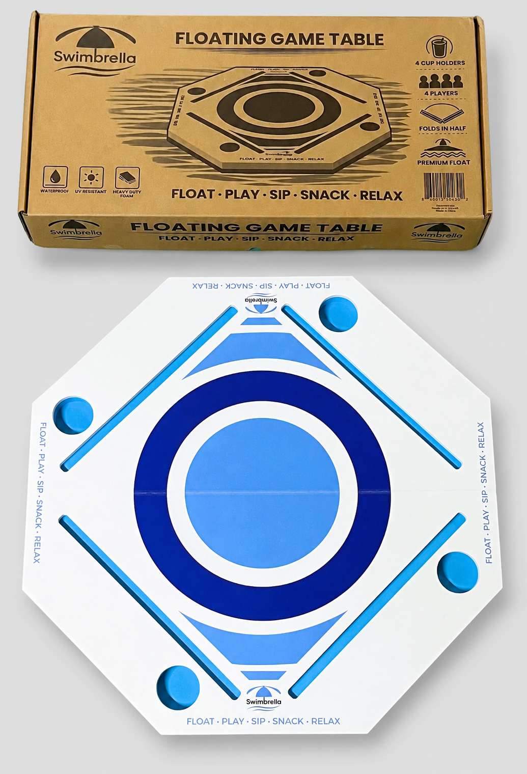 Swimbrella™ Floating Game Table – Mahjong, Cards, Dominoes & More