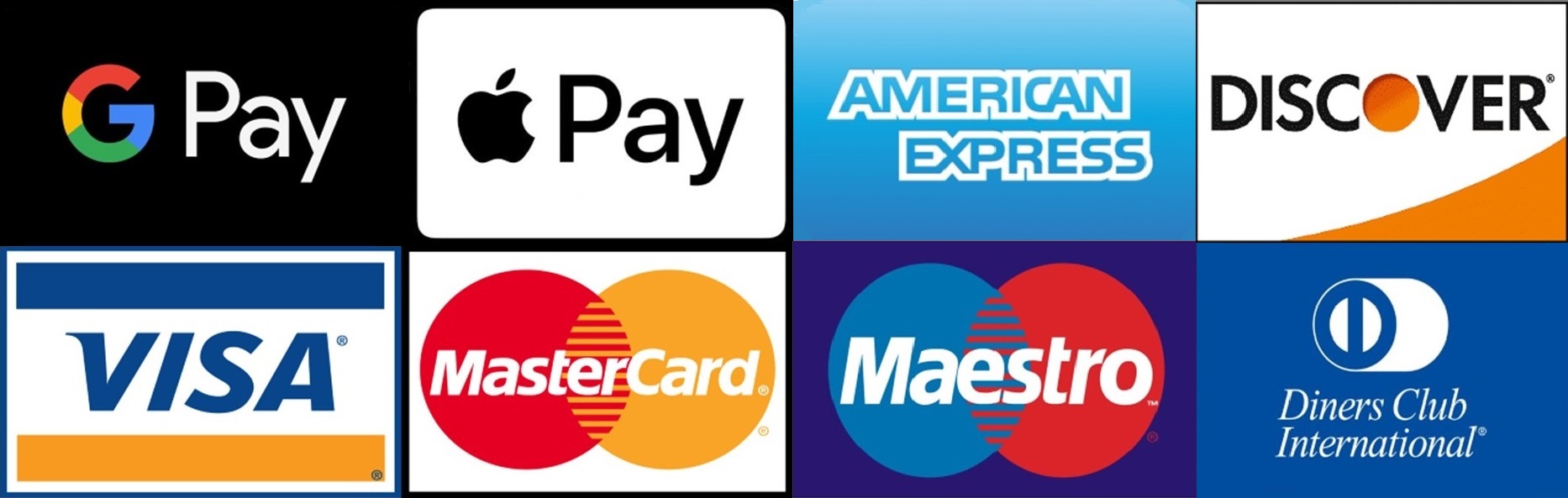 VISA MASTERCARD AMEX