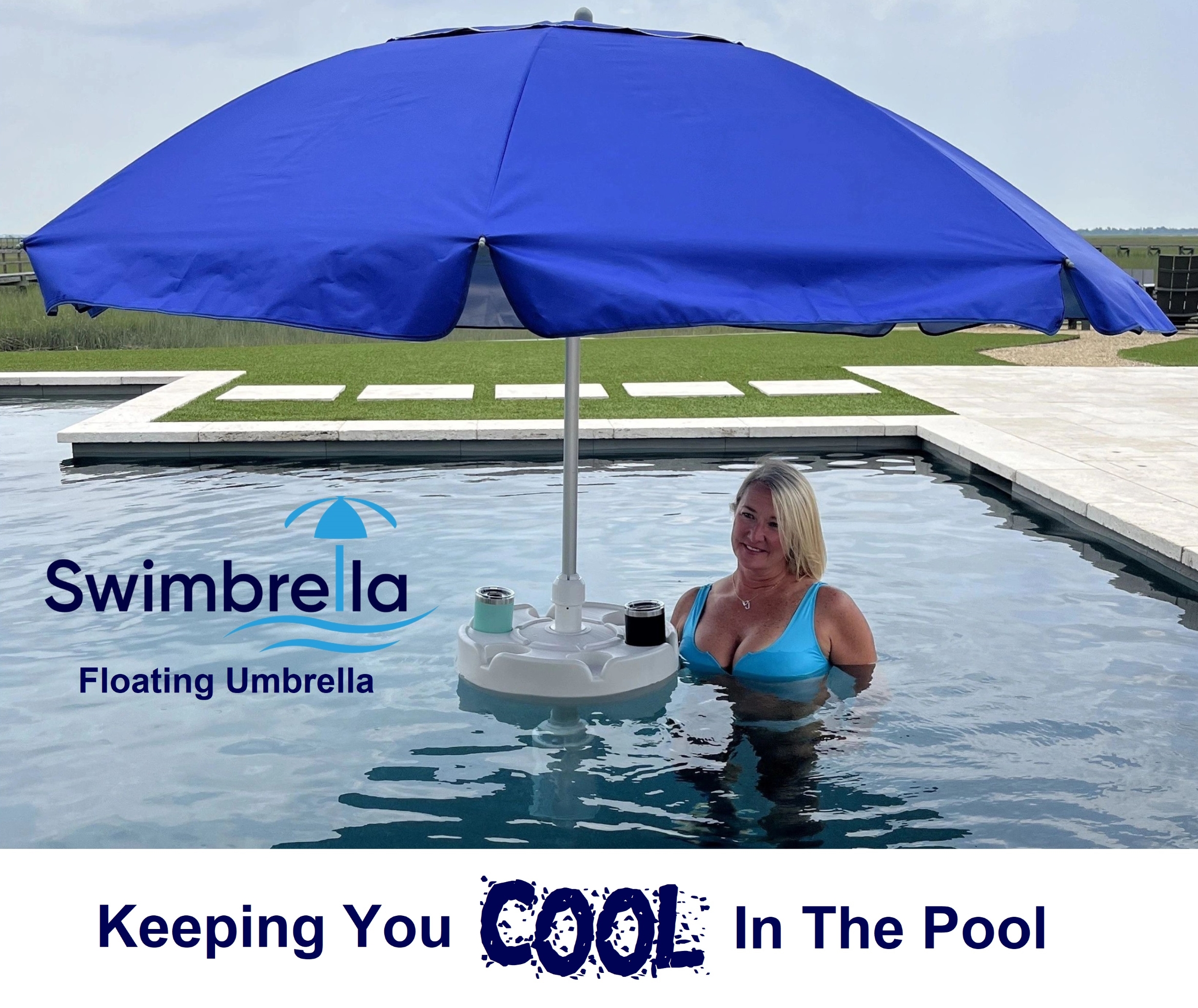 floating pool umbrella